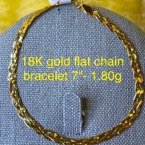 18K solid gold bracelet